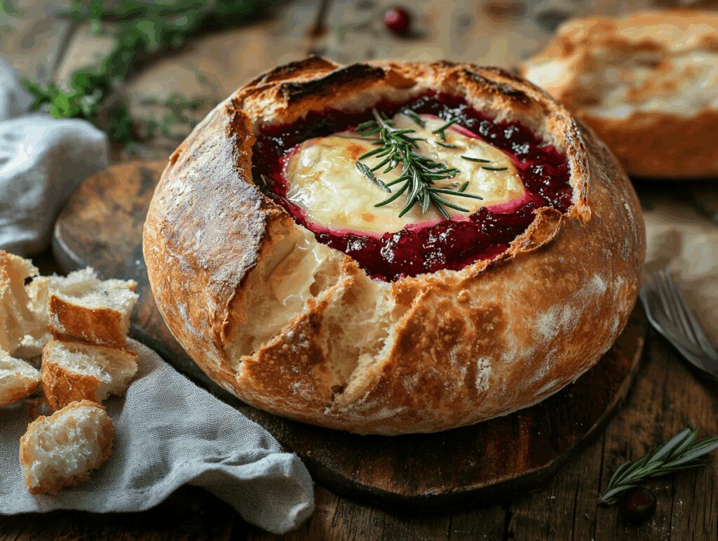 Indulgent Baked Cranberry Brie Bread Bowl: A Cozy Delight
