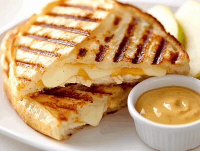 Lunch Ideas for Kids: Creamy Chicken Panini Pockets